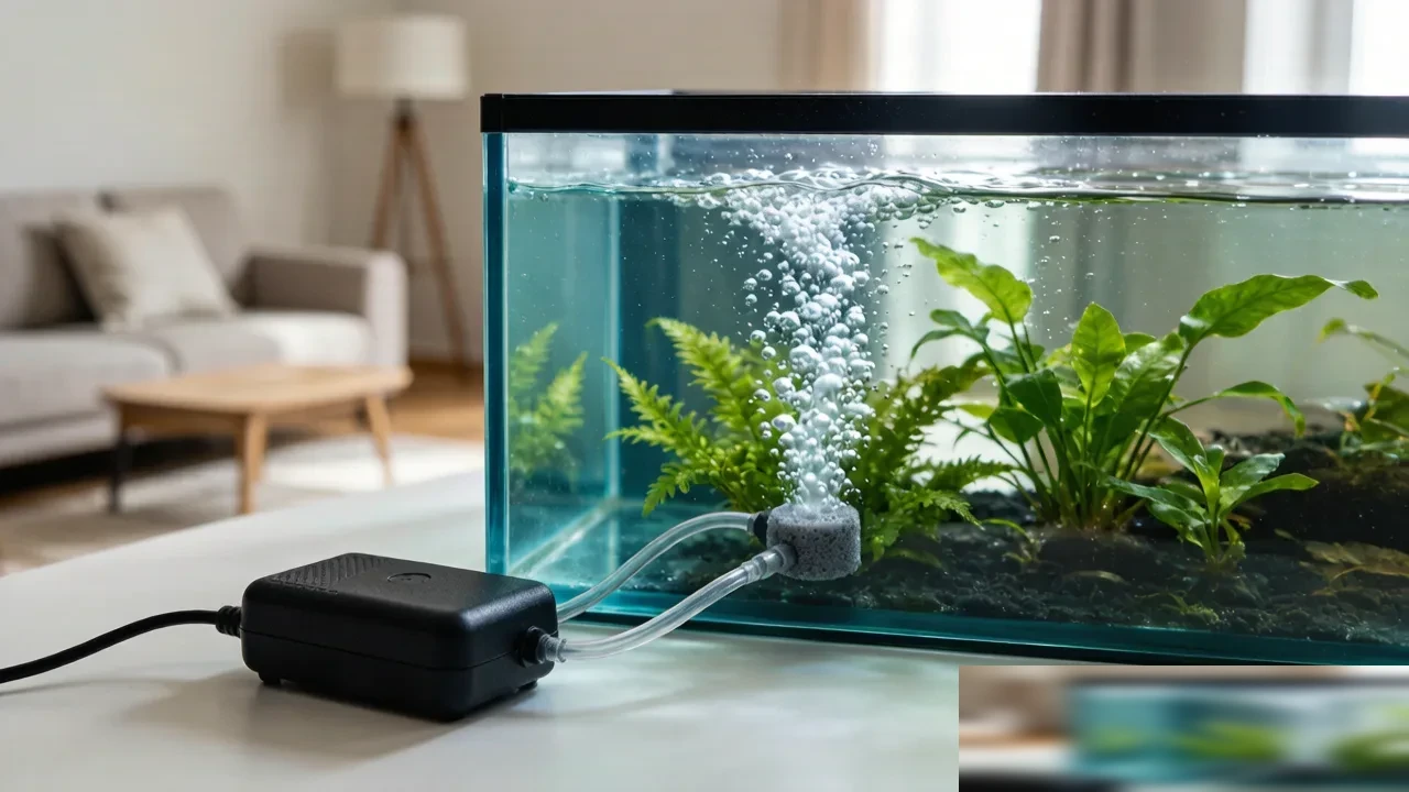 Aquarium Air Pump Guide: Oxygen, Flow and Bubble Walls